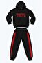 Boy's Front and Back Printed Hooded Winter Tracksuit Set - 2