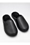 Men's House Slippers Black Leather with Fur Inside Plush Warm Sole Winter Comfortable Slippers Dowry Slippers Stc1374 - 2