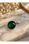 Handmade Murano Glass Pendant – 1.5 cm Green Glittering Murano Glass Pendant with Steel Chain That Does Not Tarnish or Change Color. - 2