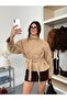 Women's Mock Neck Suede Trench Coat