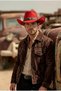 Men's Felt Cowboy Hat with Internally Adjustable Metal Buckle Detail - 5