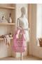 Pöti̇kare Patterned Vintage Bow Tie Bag-Pink - 4