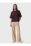 Peak New Season Brown Oversized Women's T-Shirt. - 2