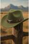 Men's Felt Cowboy Hat with Internally Adjustable Metal Buckle Detail - 7