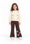 Girl's Butterfly Embroidered Soft Tracksuit Set 2-7 Years Old