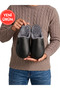 Men's House Slippers Black Leather with Fur Inside Plush Warm Sole Winter Comfortable Slippers Dowry Slippers Stc1374