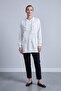 Women's Ruffle Striped Stone Detailed Tunic 10819Tun