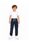 23510-26 Boy's 2-Thread Sweatpants with Zipper Pockets, Elastic Waist and Cuffs with Laces, Ages 5-8