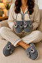 3-Piece Advantage Pack Plush Closed-Toe Slippers with Frog Figure - 4