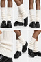 Ecru Knitwear Knitted Women's Leggings 100% Acrylic Winter Socks Leggings - 6