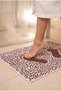 2-Pack Leopard Patterned Foot Towels |   Bath Mat |   Cotton and Absorbent - 50 X 70 cm |   100% Cotton - 2