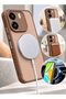 Honor X6e 4G 2026 SilkTouch Premium Matte Silicone Protective with Thin Magsafe Case Cover - 4