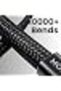 كابل USB-A إلى Lightning للآيفون، أسود مضفر - 2