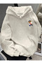 Unisex Women'S/Men's Teddy Bear Printed Cotton Sweatshirt - 2