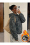 Leopard Oversize Hooded Premium Sweatshirt