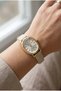 Minimal Elegant Women's Wristwatch |   20 mm Steel Case, Cream Leather Strap - 3