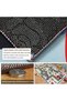 Yuhome Rectangular Area Rug, Multi-Colored Polyester, Machine Made, Non-Slip, Washable, and Resistant. - 7