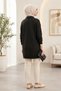 Tunic Hijab Clothing Double Pocket Shirt with Collar and Zipper Detail - 4