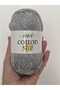 İnci Cotton Lux Silvery Gray Knitting Yarn 100 Gr Amigurumi, Blanket, Bag, Vest, Crochet, Baby - 4