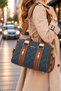 Women's Large Size Quilted Pattern Luxury Hand and Shoulder Bag Size: 31 X 21 cm Shopper - 2