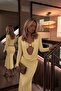 Women's Buckle Detailed Degaje Collar Long Sleeve Stylish Blouse - 2