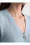 Alita City Lcw Everyday Green Knitwear Plain Short Women's Cardigan with a Difference - 3