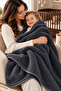 Wellsoft Baby Kids Blanket 100X150 cm Soft Swaddle Stroller Nursery Kindergarten Cover |   Anthracite - 3