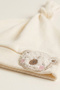 Unisex Baby 100% Cotton Interlock Peak Knot Towel Embroidered Teddy Bear Beanie Hat 0-6 Months - 3