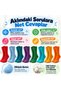 Unisex Colorful Socks Set of 8 Daily Casual Flexible Long Socks Vibrant Colors Soft Comfortable Set - 4