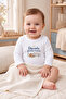 Long Sleeve White Baby Bodysuit I'M Ready to Ride with You Car Printed Snap Fastener Bodysuit 5997