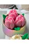 4.5 Chubby Tulip, 3D Flower Silicone Mold K-1641, Scented Stone Soap Gypsum Candle Mold - 4