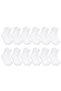 Children's White Socks Set of 12 Thin Stitched Soft Breathable School Daily Comfortable Socks Set for 5-11 Years Old