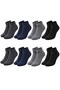 Men's Bamboo Booties Socks Set of 8 Soft Seamless Breathable Non-Tight Elastic Daily Comfortable Socks