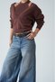 Women's Brown Double Collar Detailed Knitwear Sweater - 4
