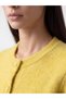 Alita City Lcw Everyday Yellow Knitwear Plain Short Women's Cardigan with a Difference - 4