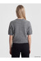 Esvab • Modern & Distinctive Zero Roba Collar Women's Knitwear Cardigan - 5