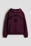 Print-motif brushed-inside hoodie - 3