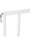 Indoor/ Outdoor Extendable No Trip Gate-for Stairs Doorways, Mesh Safety Gate for Baby / Infant / Toddlers | 60-107cm- Metal (White) - 5