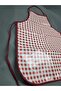 Red Gingham Waterproof Pvc Oilcloth Apron - 1 Piece 50 cm Apron |   Waterproof Apron with Piping - 5