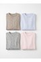 Alita City Farkıyla Lcw Everyday Gray Oval Neck Women's Knitwear Sweater - 3