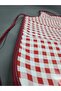 Red Gingham Waterproof Pvc Oilcloth Apron - 1 Piece 50 cm Apron |   Waterproof Apron with Piping - 4