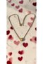 Gold Color a Letter Heart Detailed Minimal Thin Chain Steel Necklace - Tarnish Resistant - 45cm - 5