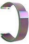 أحزمة بديلة 22 مم من الفولاذ المقاوم للصدأ بتصميم ميلانيزي قابل للتعديل مع قفل مغناطيسي