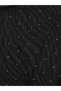 Two Mt Shop Quality Xside Black Tulle Stone Oval Collar Long Sleeve Women's Blouse - 6