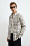 Marıno Men's Basic Shirt Regular Fit Ecru - 4
