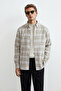 Marıno Men's Basic Shirt Regular Fit Ecru - 2