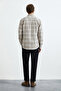 Marıno Men's Basic Shirt Regular Fit Ecru - 6