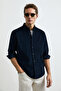 Drew Men's Basic Shirt Regular Fit Navy Blue - 3
