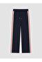 Two Mt Shop Quality Lcw Everyday Navy Blue Diving Fabric Plain Standard & Regular Women's Sweatpants