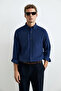 Drew Men's Basic Shirt Regular Fit Dark Blue - 4